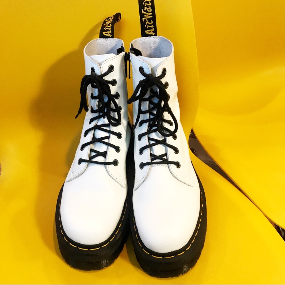 White Platform Jadon Dr. Martens Size 8US